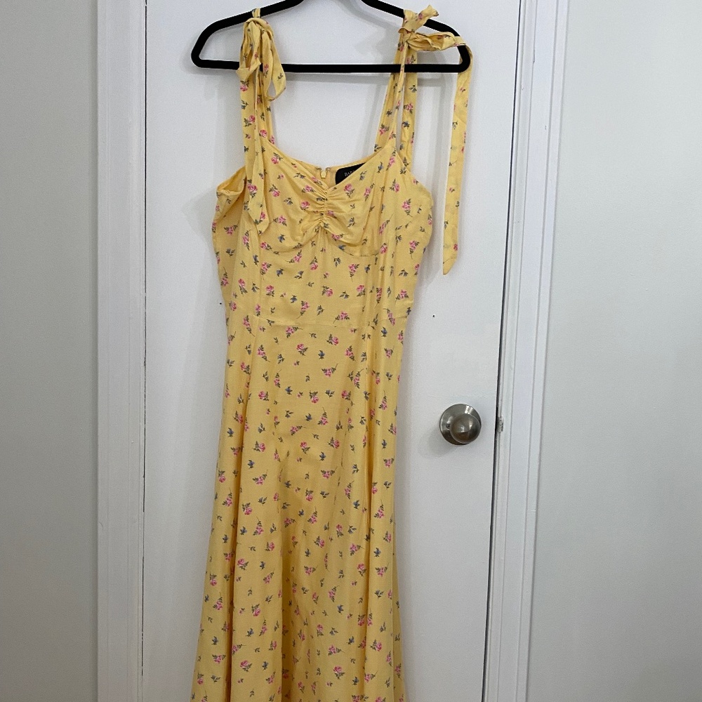 Bardot Yellow Floral Dress